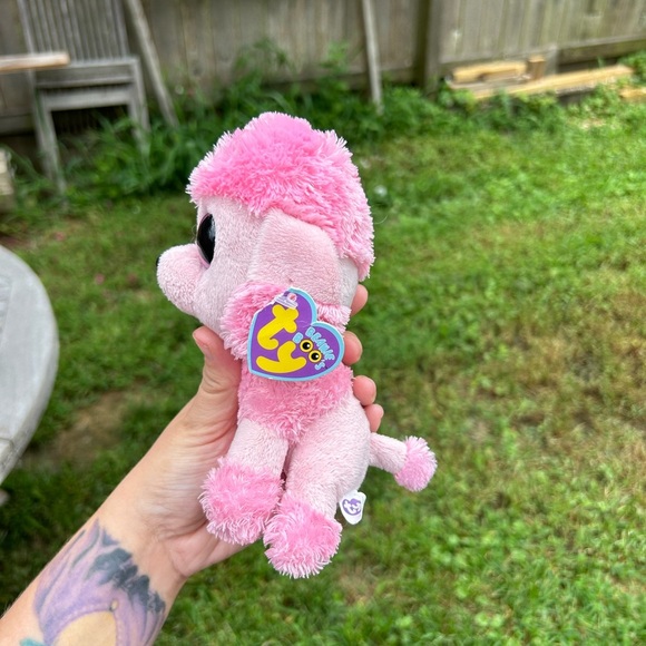 Ty Beanie Boos PRINCESS the 6" Pink Poodle Dog Stuffed Plush Toy RETIRED - Picture 2 of 9